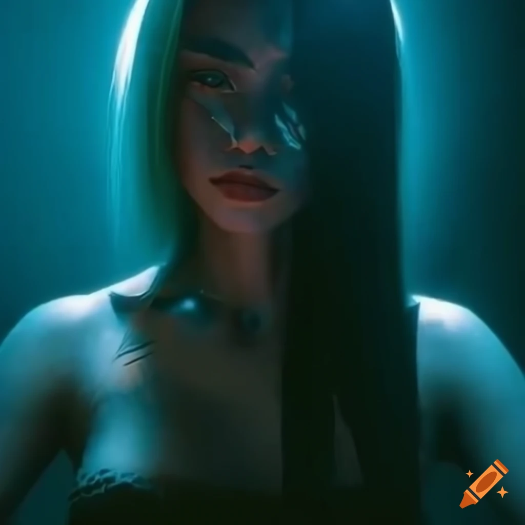 image of a sad female character from Cyberpunk 2077