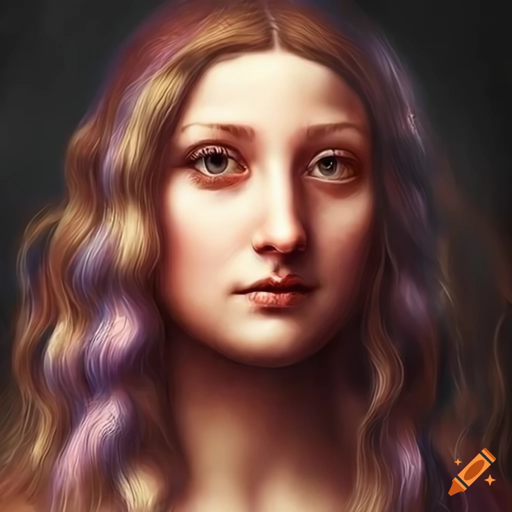 Realistic Painting Of A Beautiful Girl In Da Vinci Style On Craiyon
