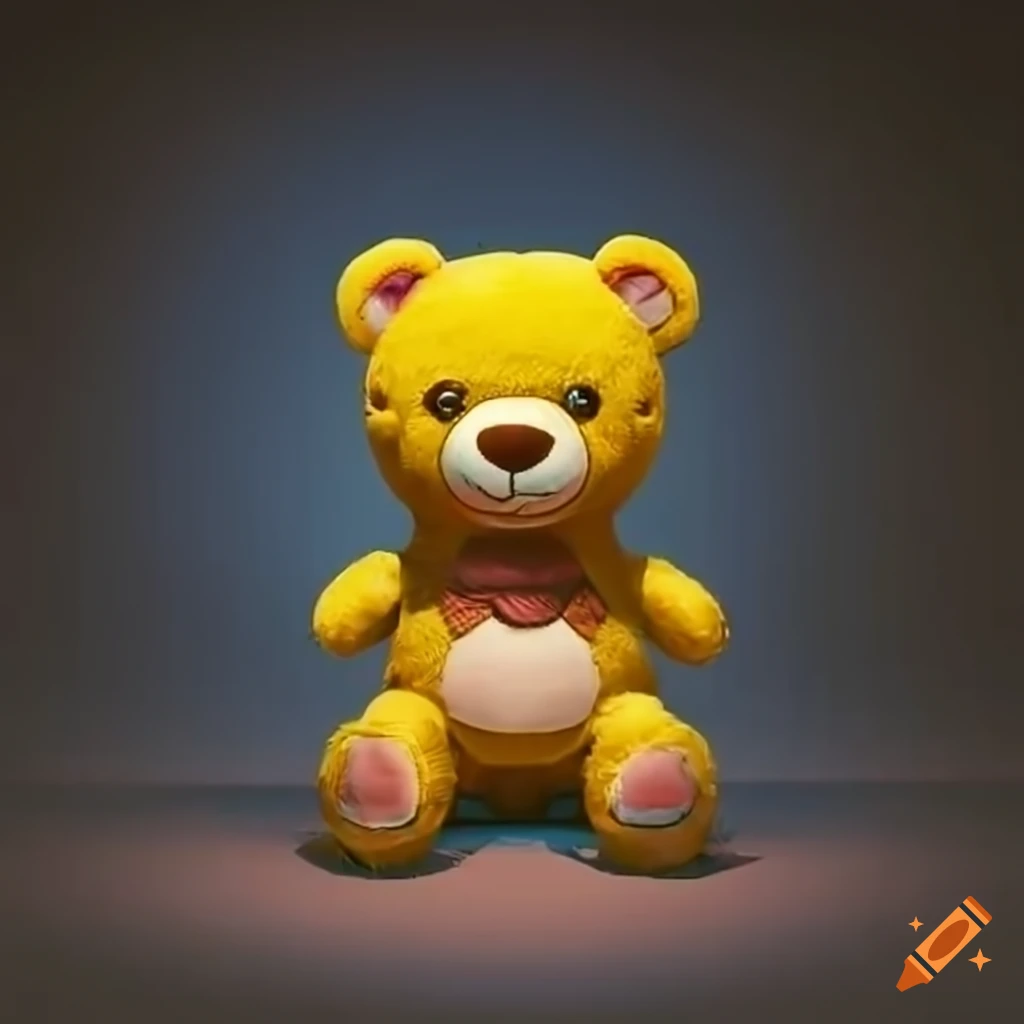 Mr. bean teddy bear plush toy on Craiyon
