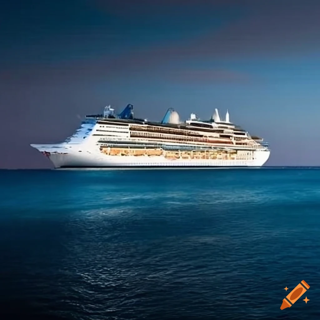 luxury cruise ship in the Mediterranean