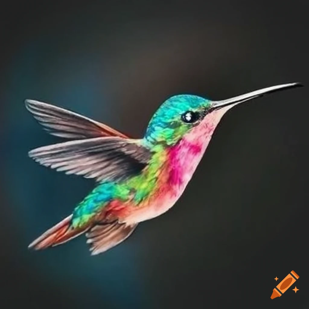 Traditional Art) Hummingbird Tattoo by BleedingPixels98 on DeviantArt
