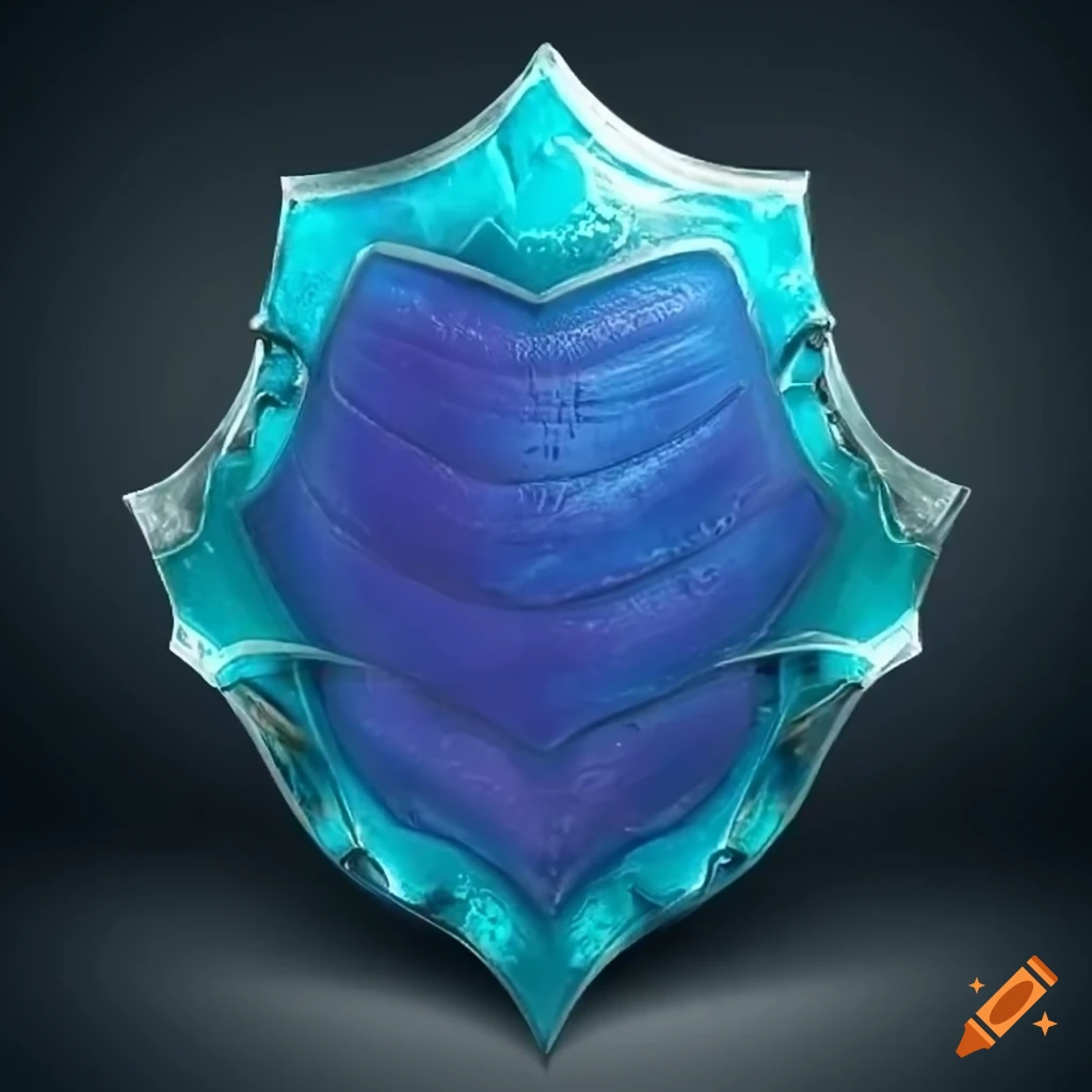 Blue dragon scale shield artifact
