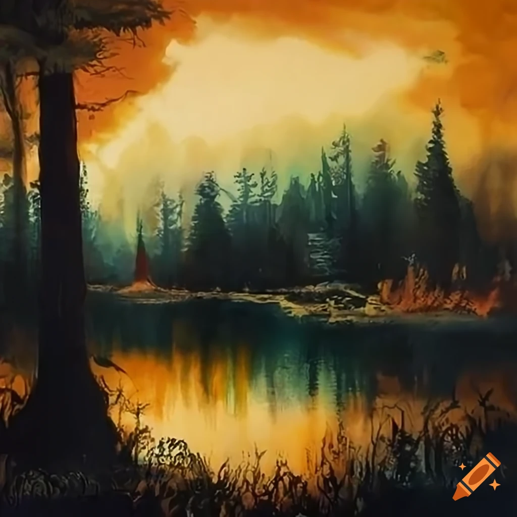 painting of nature scenery