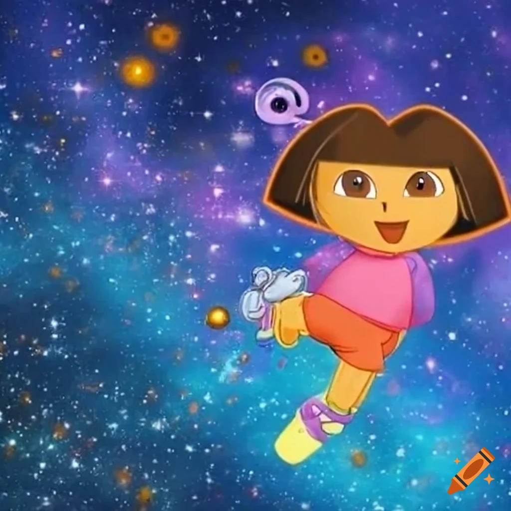 Dora the explorer in space on Craiyon