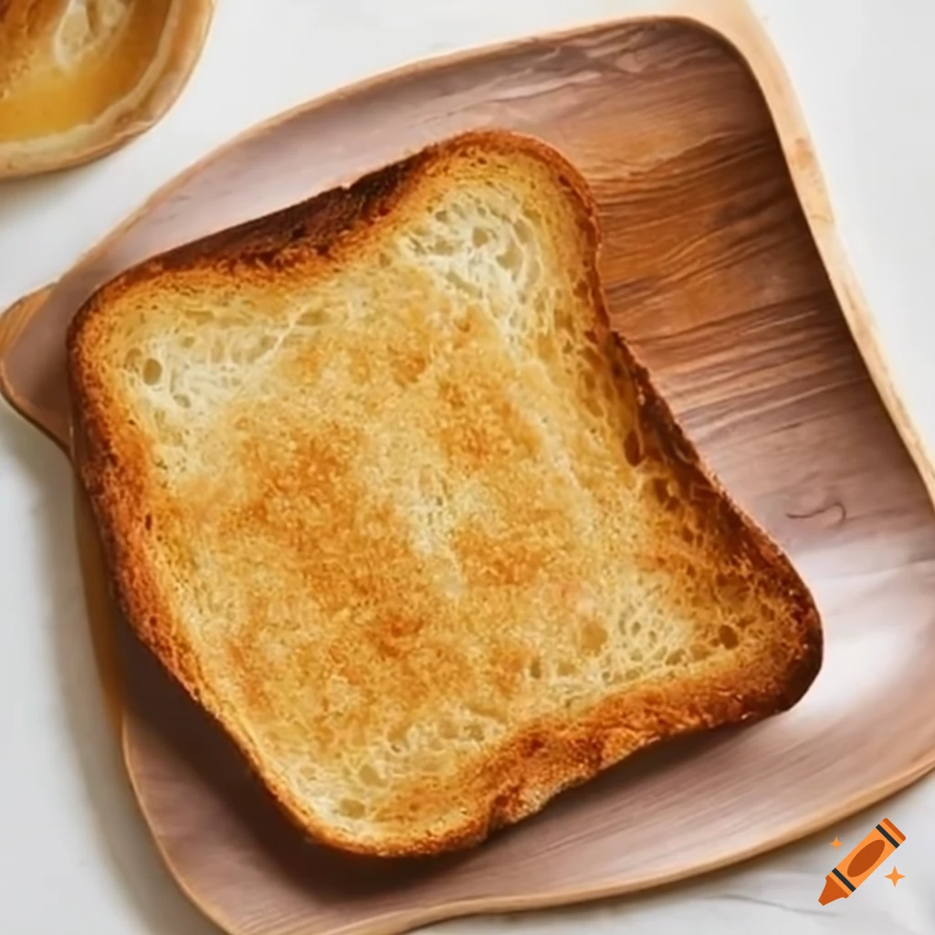 Perfectly toasted slice of bread on Craiyon