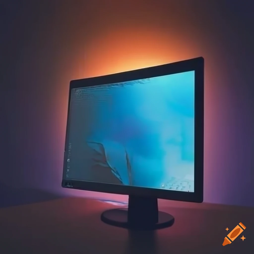 Closeup of a highresolution computer monitor