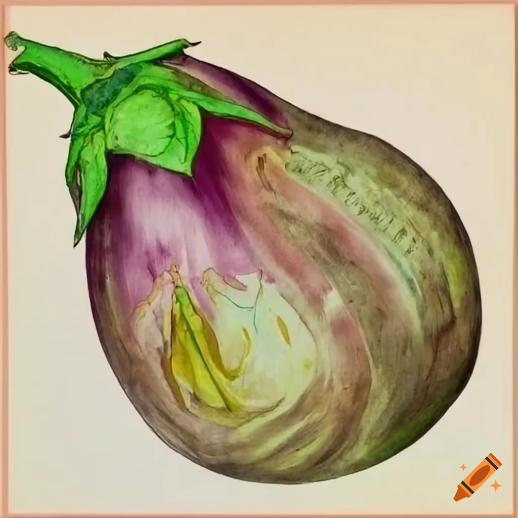 Eggplant Drawing High-Res Vector Graphic - Getty Images