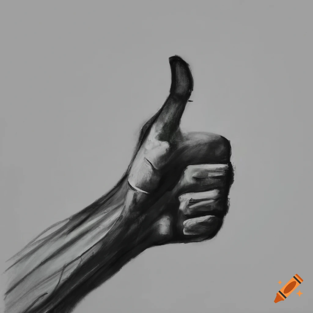 How to Draw a Thumbs Up - DrawingNow