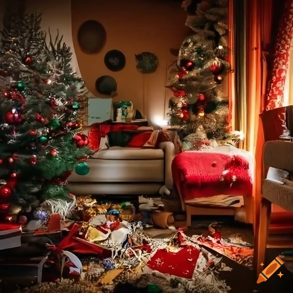 christmas-themed-living-room-with-broken-glass-on-craiyon