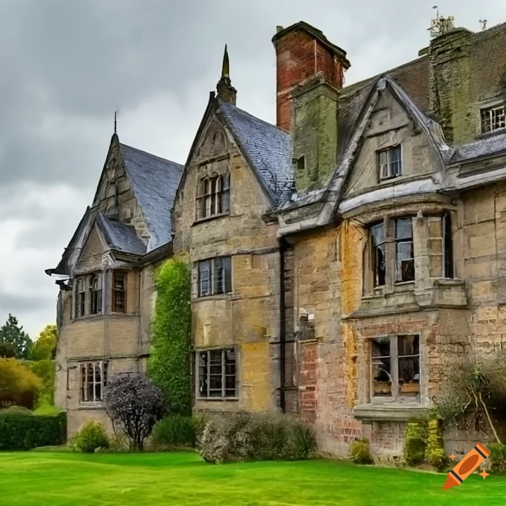 front view of a refurbished Victorian medieval manor