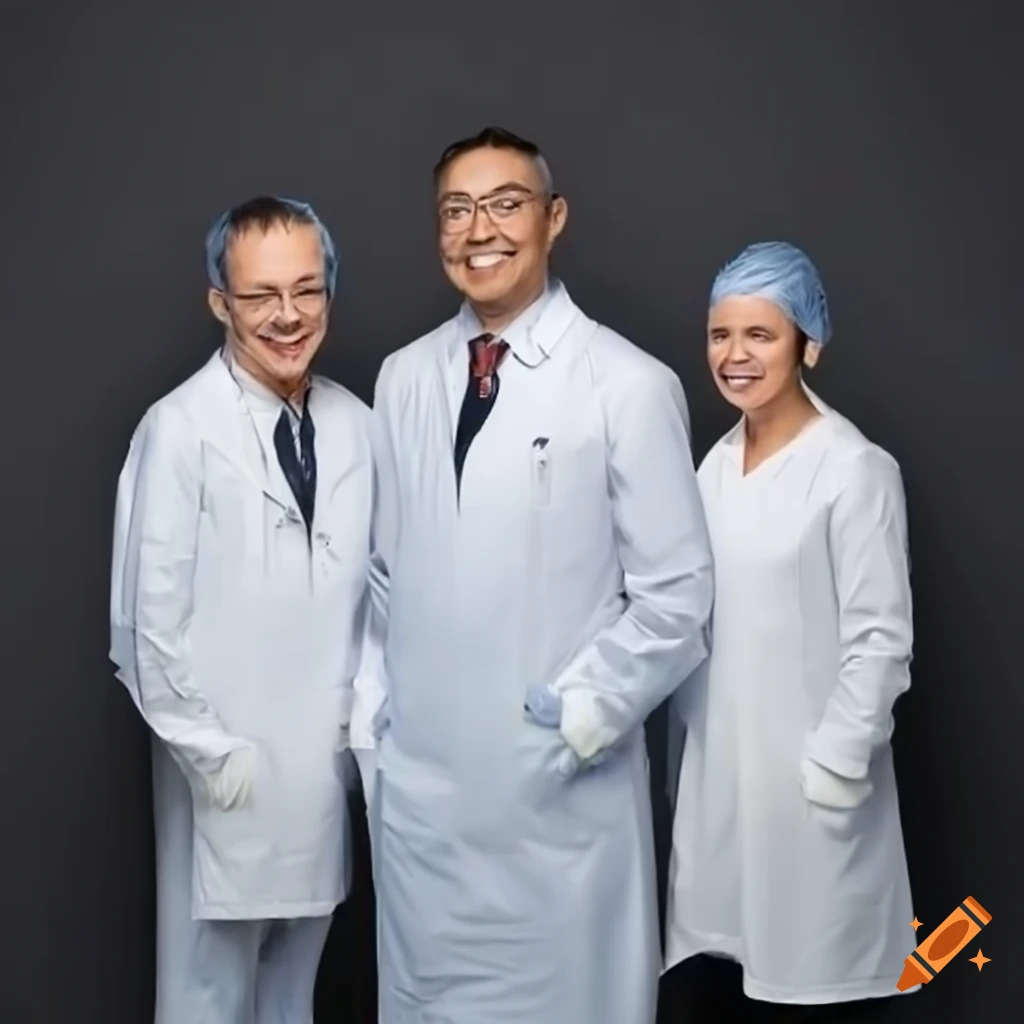 smiling surgeons in a group photo