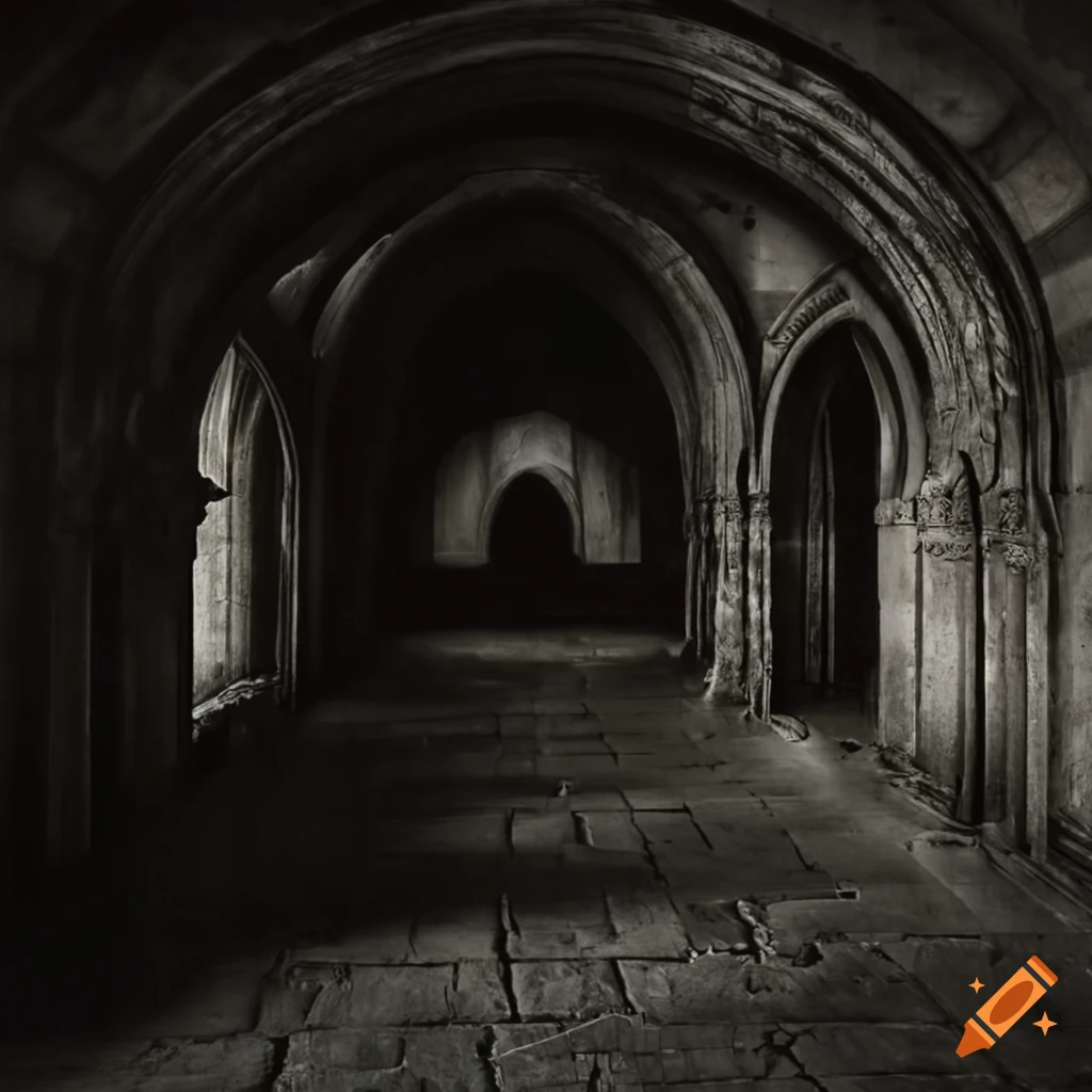 Eerie image of a mysterious crypt on Craiyon