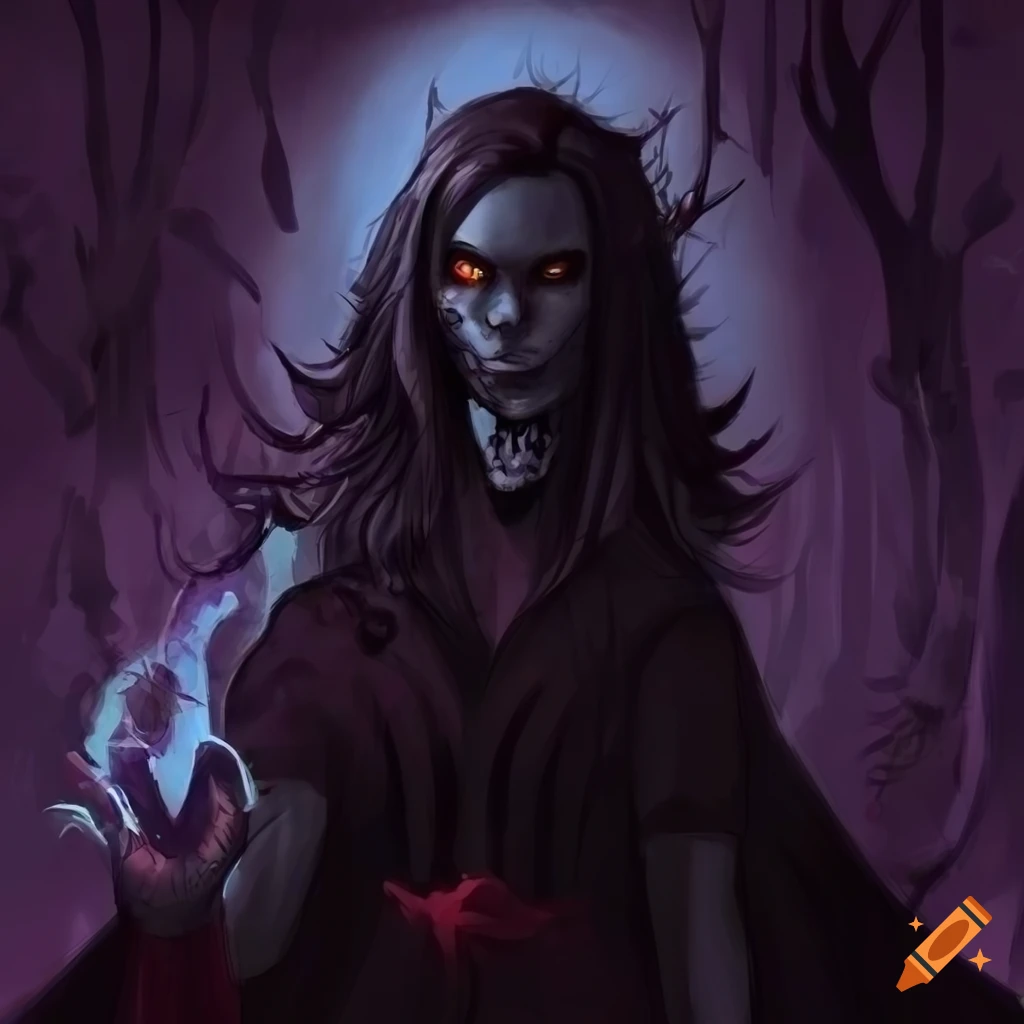 Fantasy artwork of a mysterious vampire on Craiyon