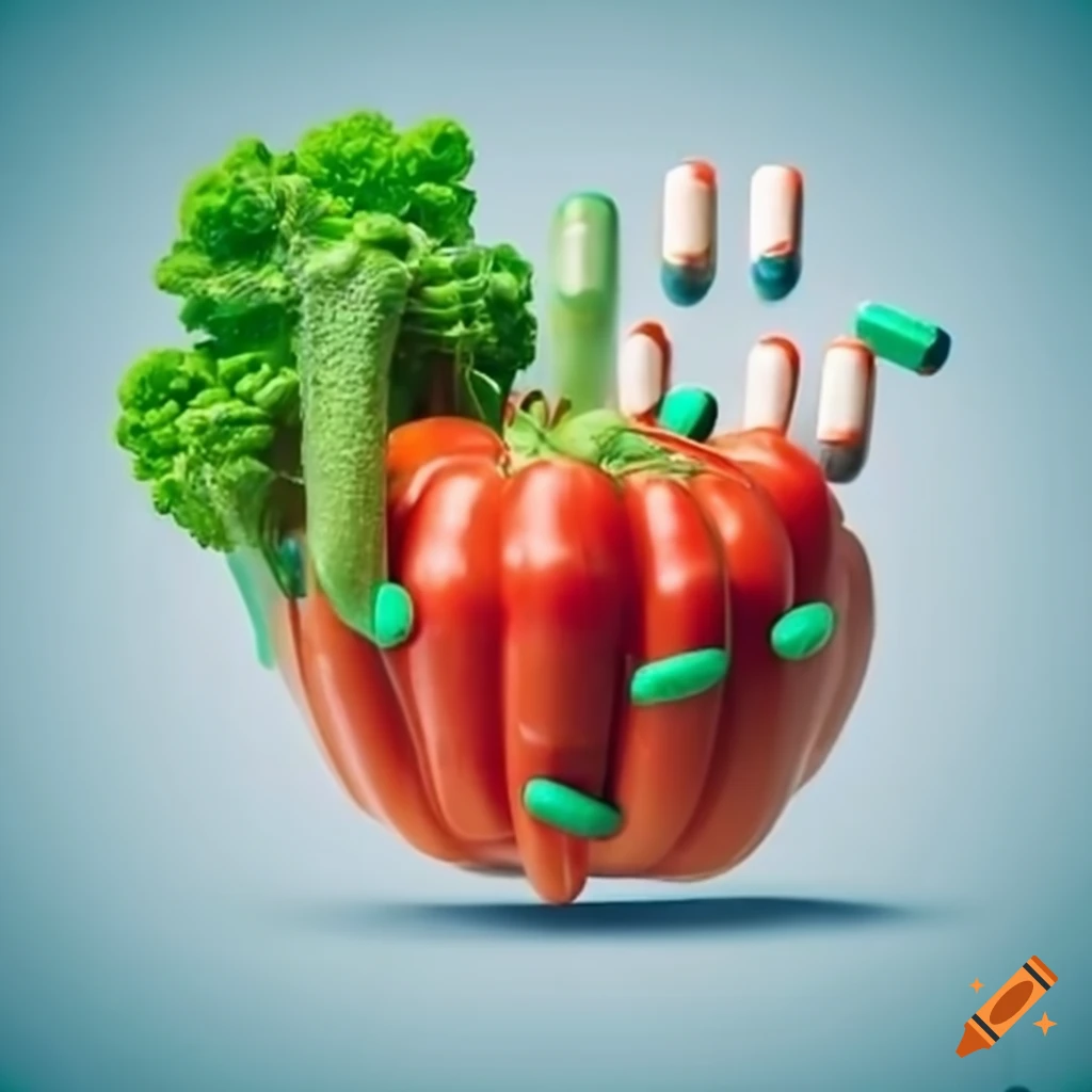 Medicationfilled vegetable on Craiyon