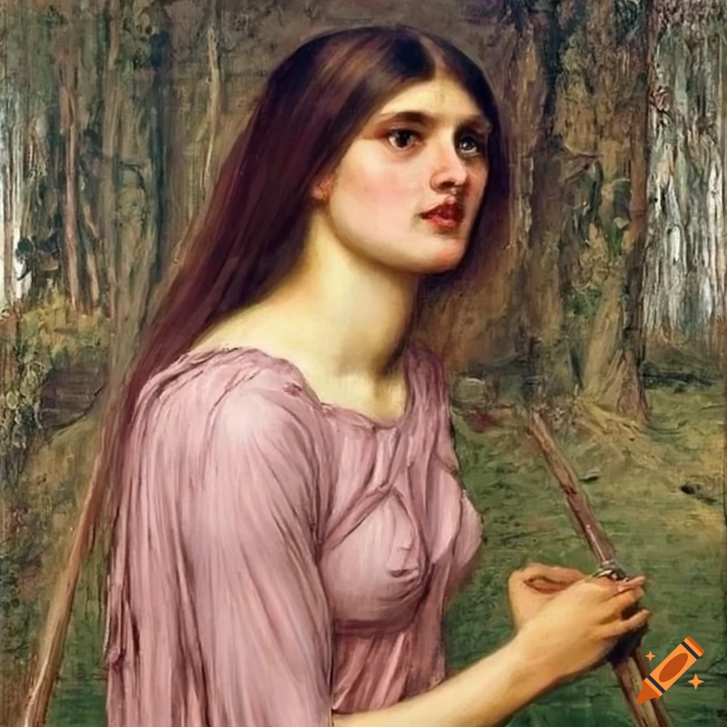 Painting of a girl symbolizing hope on Craiyon