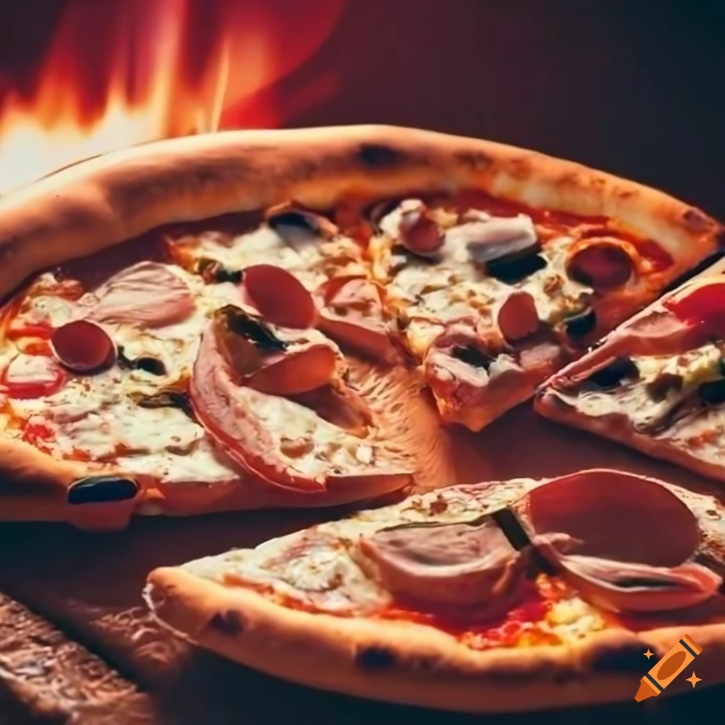 delicious pizza on a plate