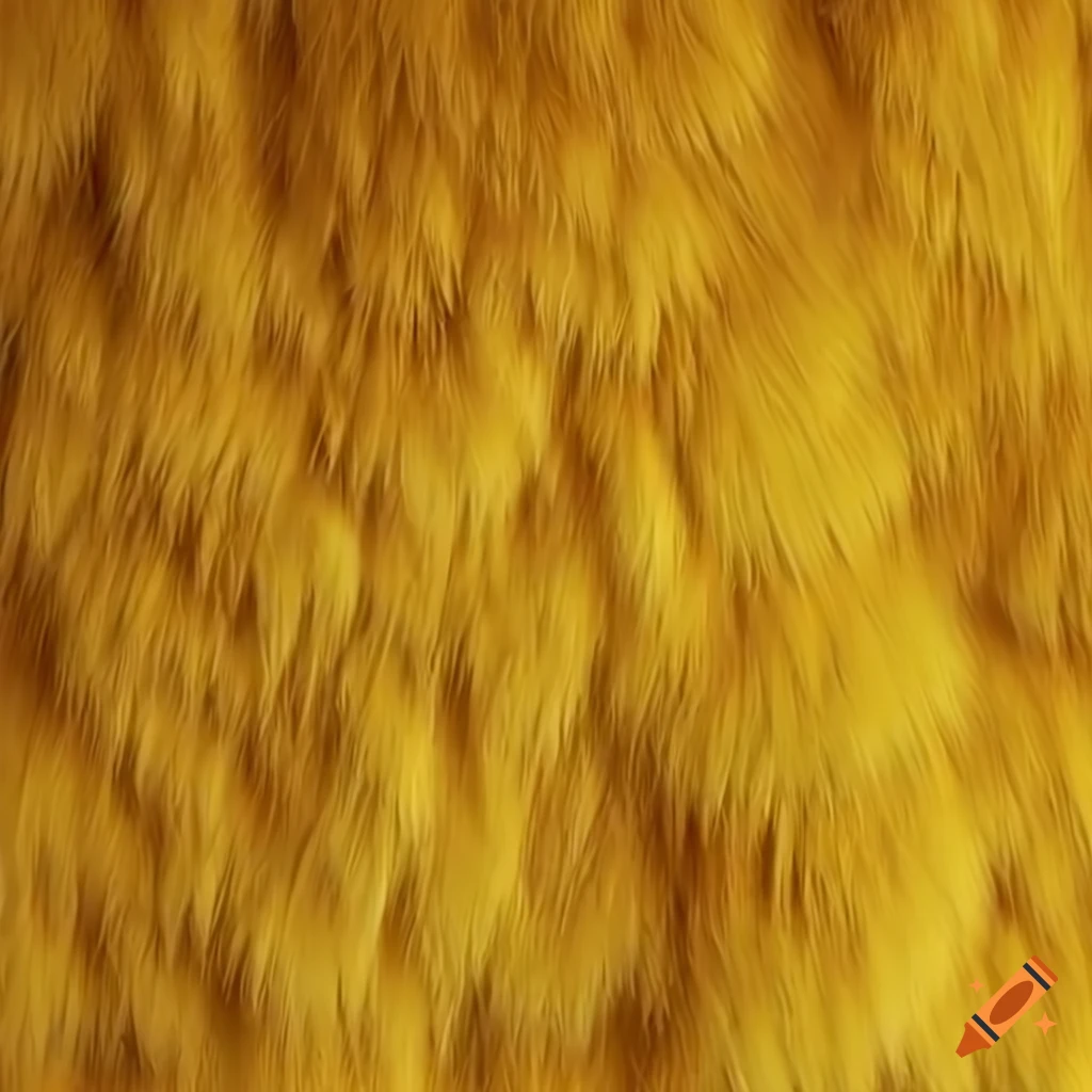 8k Texture Sample Of Yellow Short fur