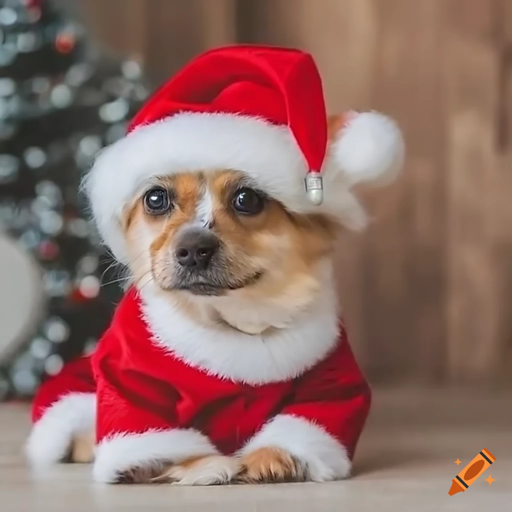 Cute Dog In Santa Claus Suit cute-dog-in-santa-claus-suit