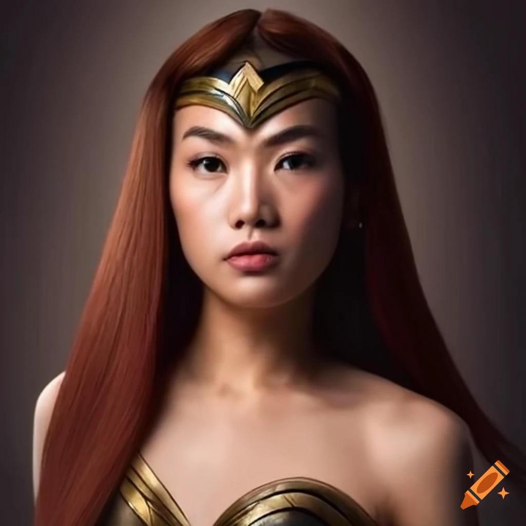 Illustration Of An Asian Wonder Woman
