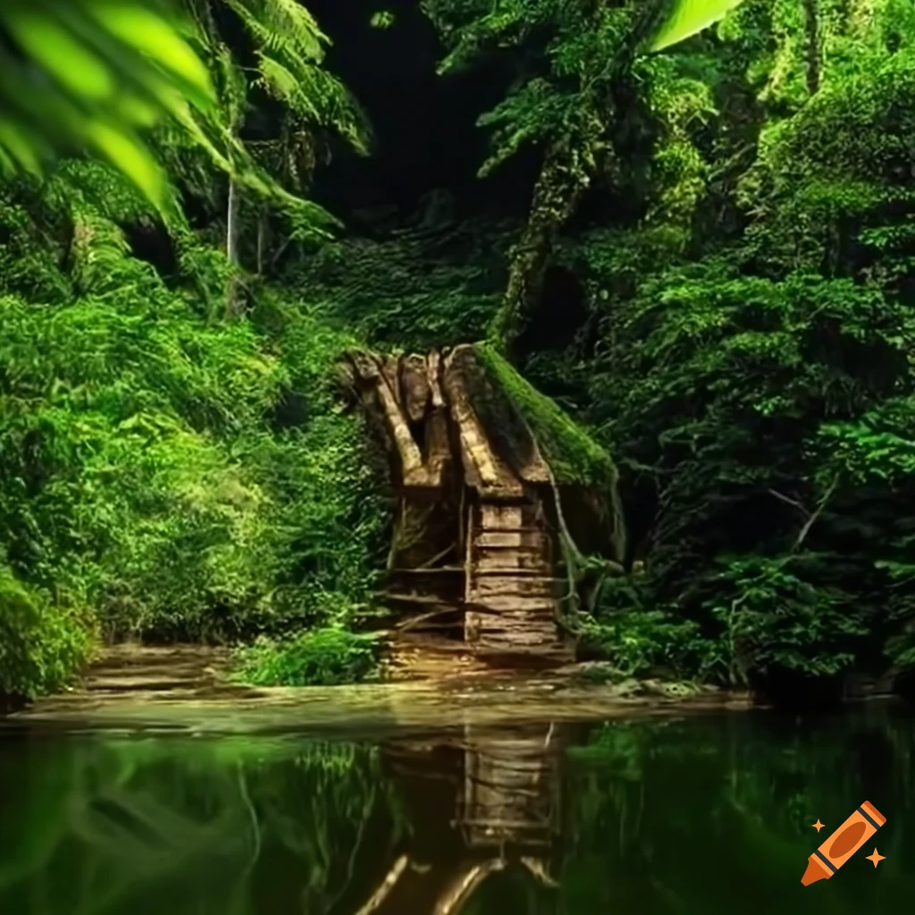 Small Port In The Rainforest On Craiyon