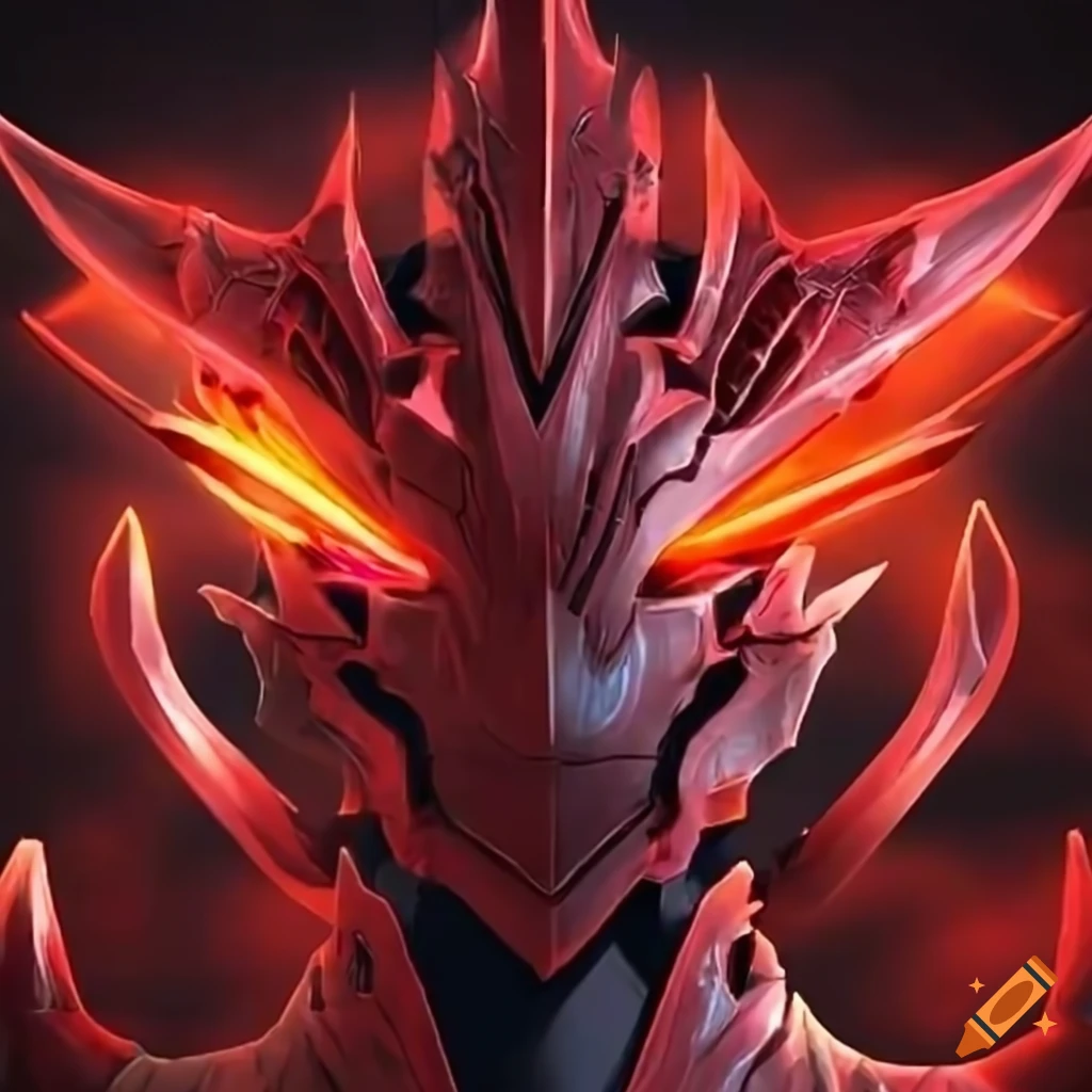 Issei in red dragon emperor armor with red aura