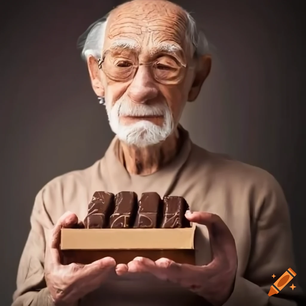 elderly-man-offering-a-box-of-chocolates-on-craiyon