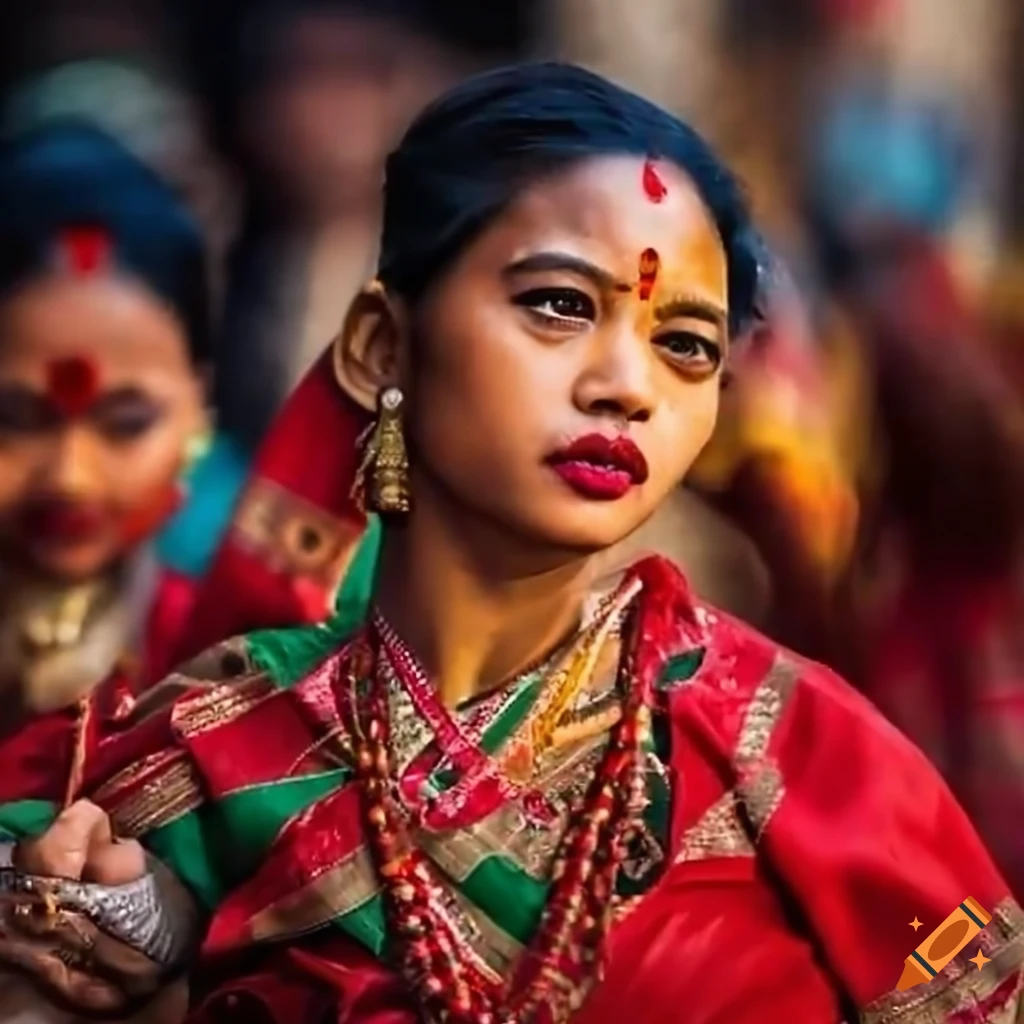Nepalese Women Dancing Near Darjeeling Mall Road On Craiyon