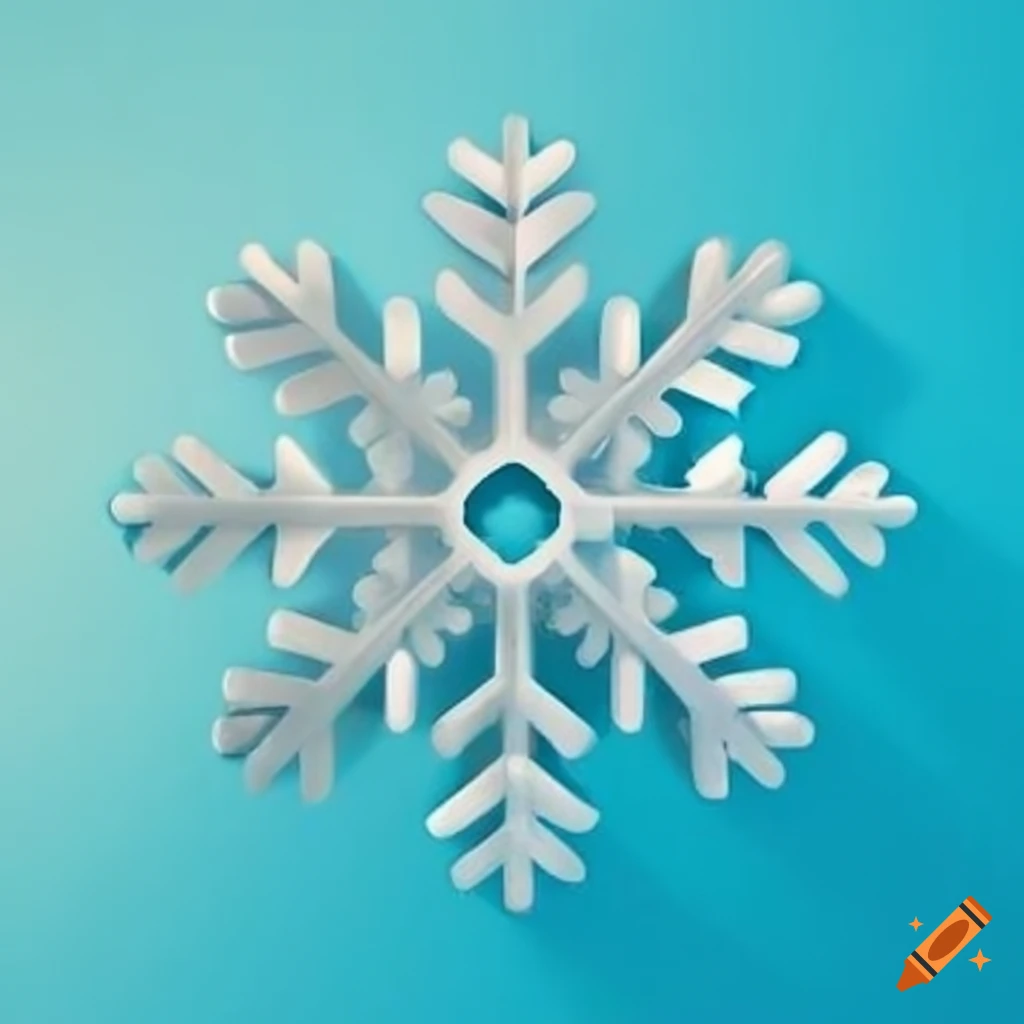 Macro photo of a snowflake