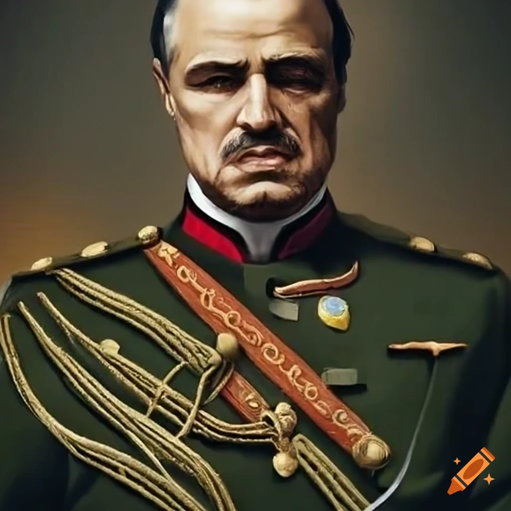 Godfather wearing Ukrainian army uniform