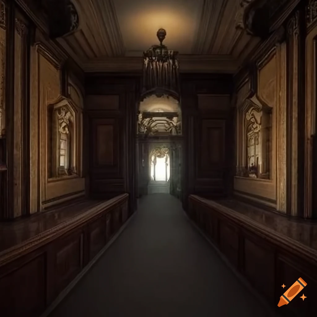 dark and mysterious Victorian temple mansion