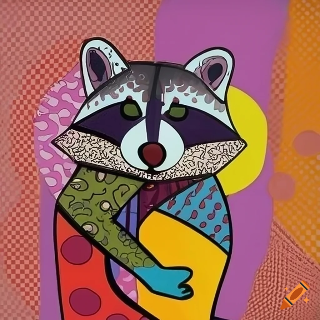 Pop Art Illustration Of A Raccoon pop-art-illustration-of-a-raccoon