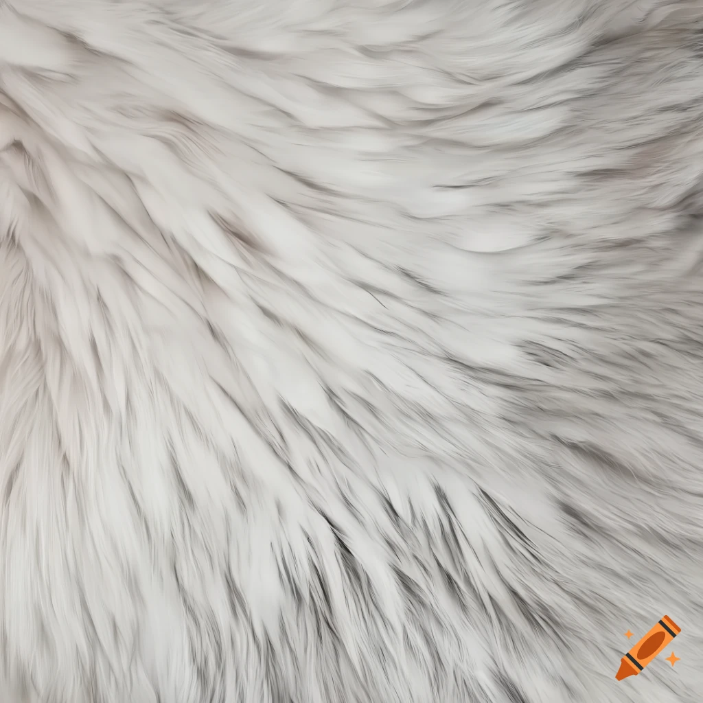 Seamless white fur texture on Craiyon