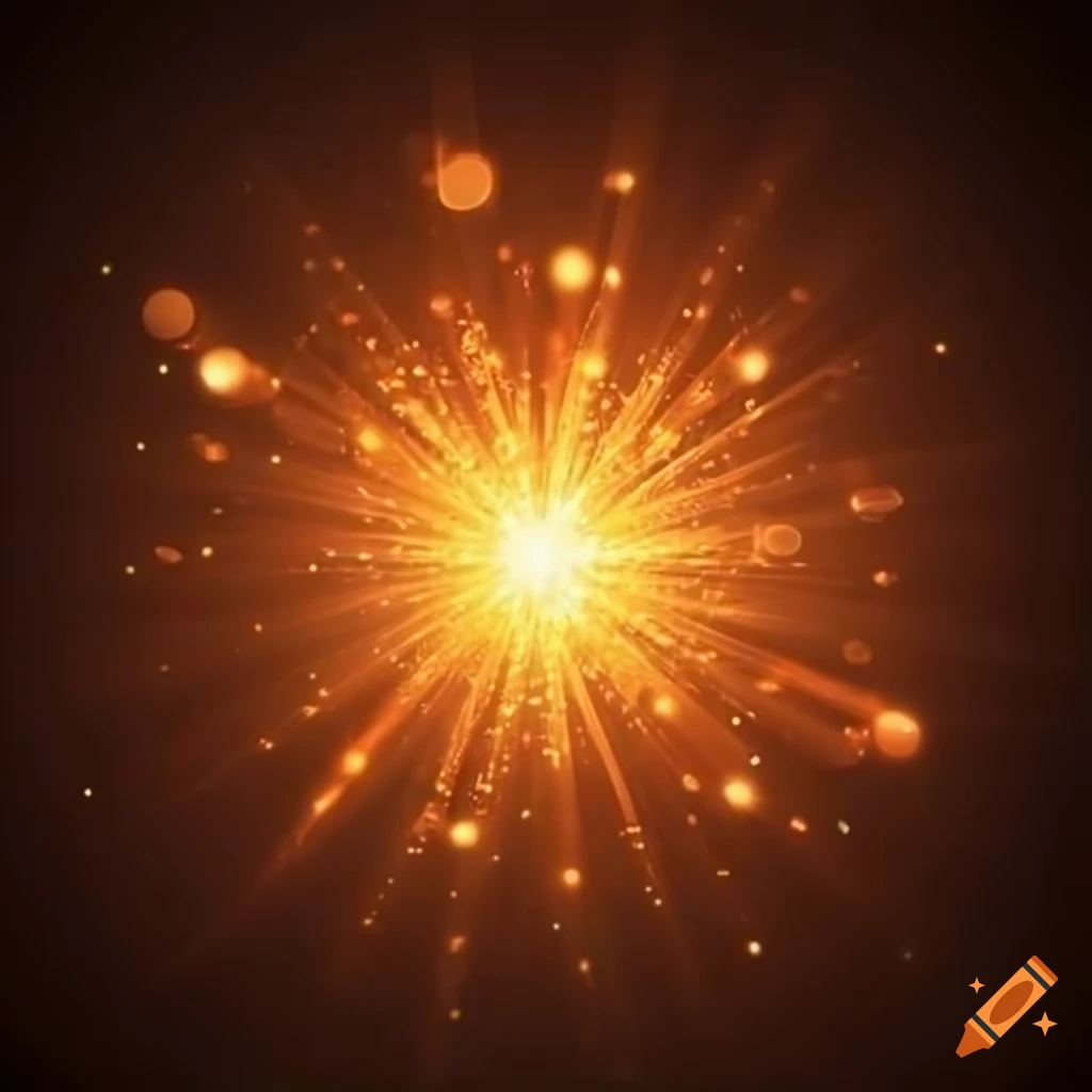 Shimmering Orange Lights On White Background On Craiyon
