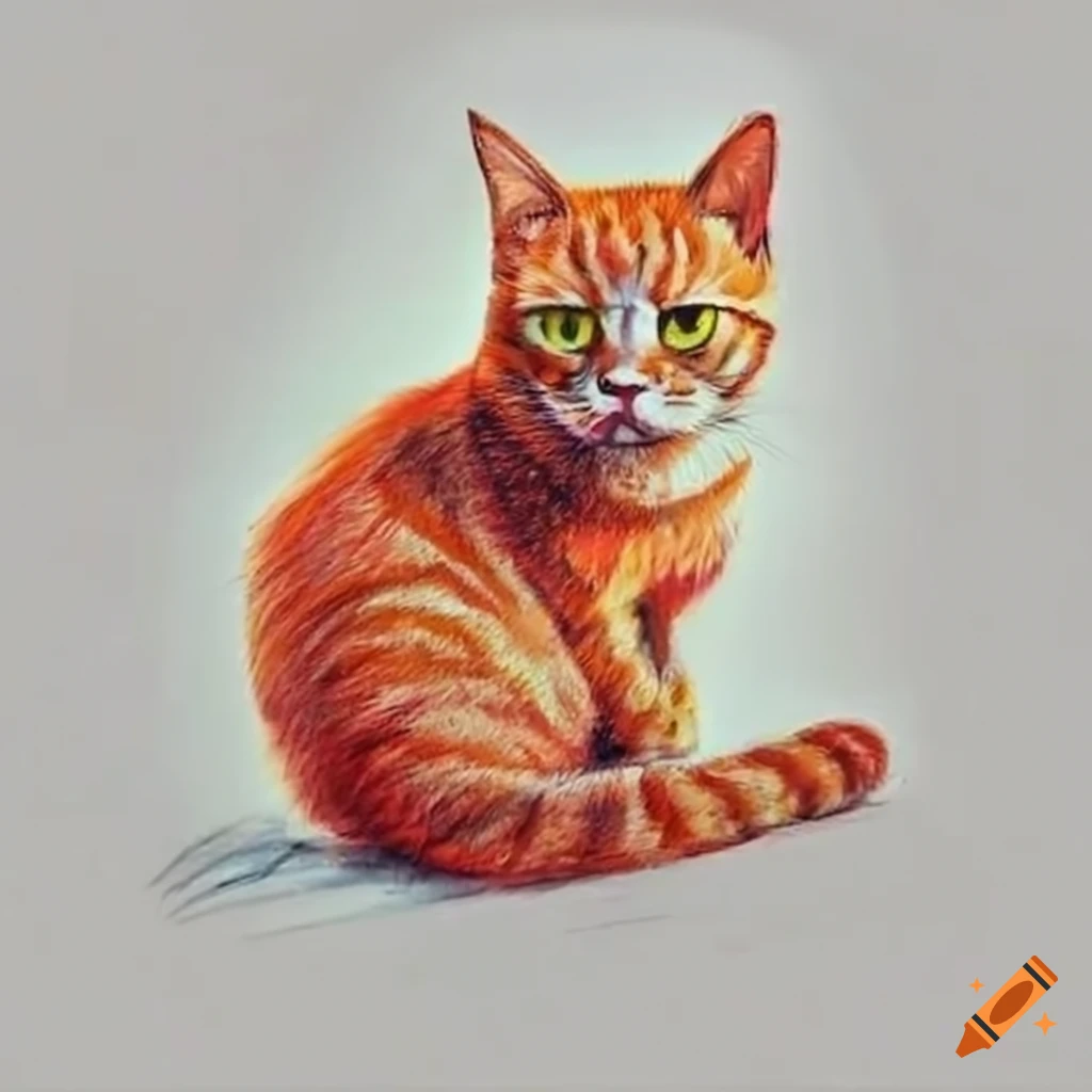 Mischievous red cat on Craiyon