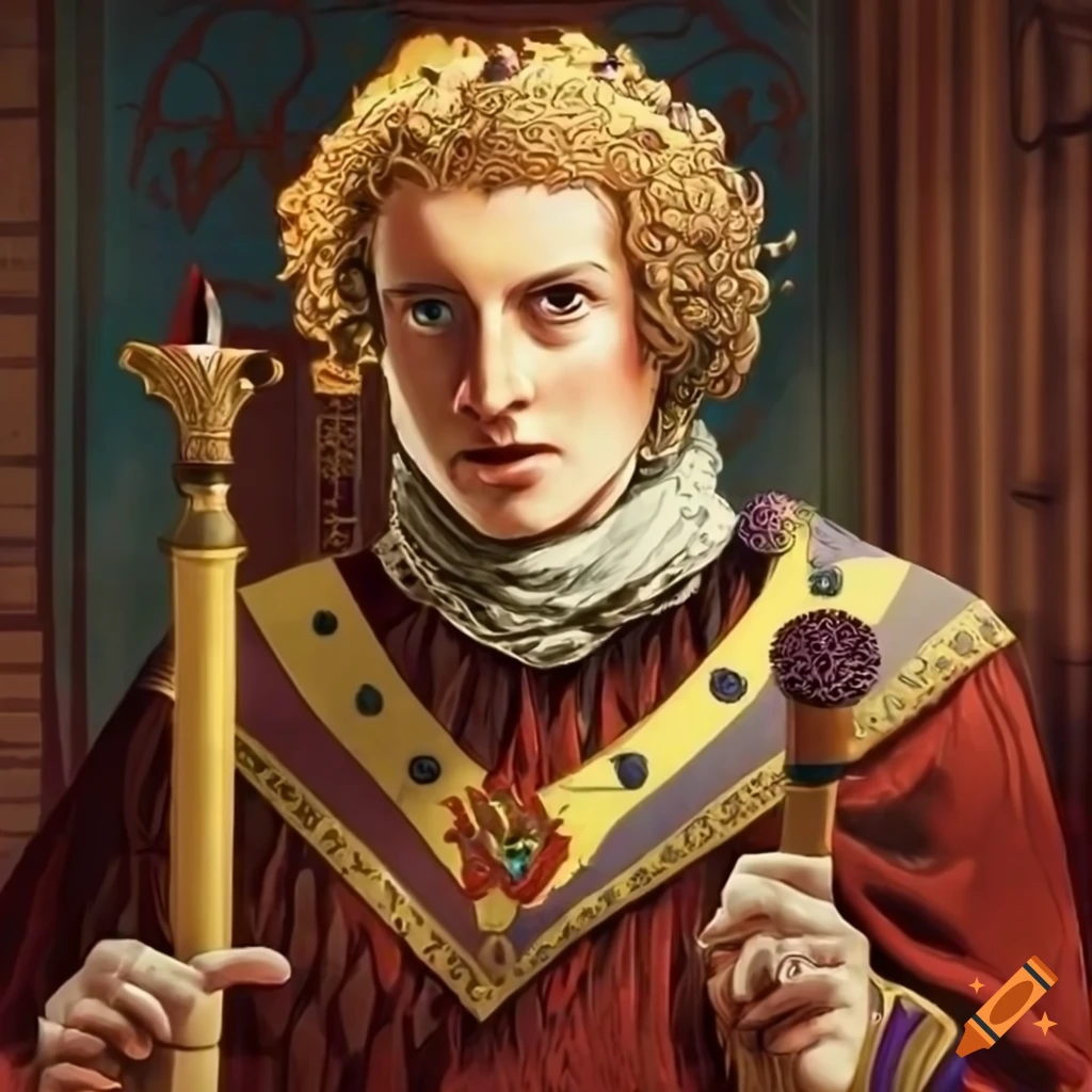 Illustration of king edmund ironside on Craiyon