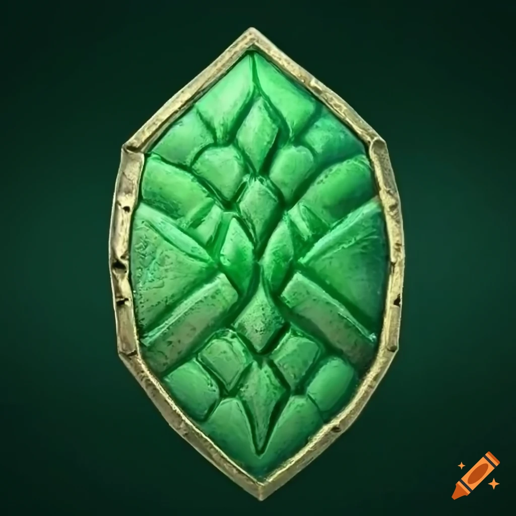 Green dragon scales shield