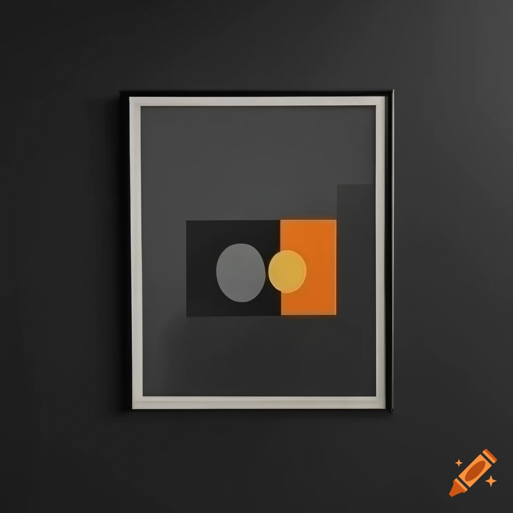 Bauhaus black poster design