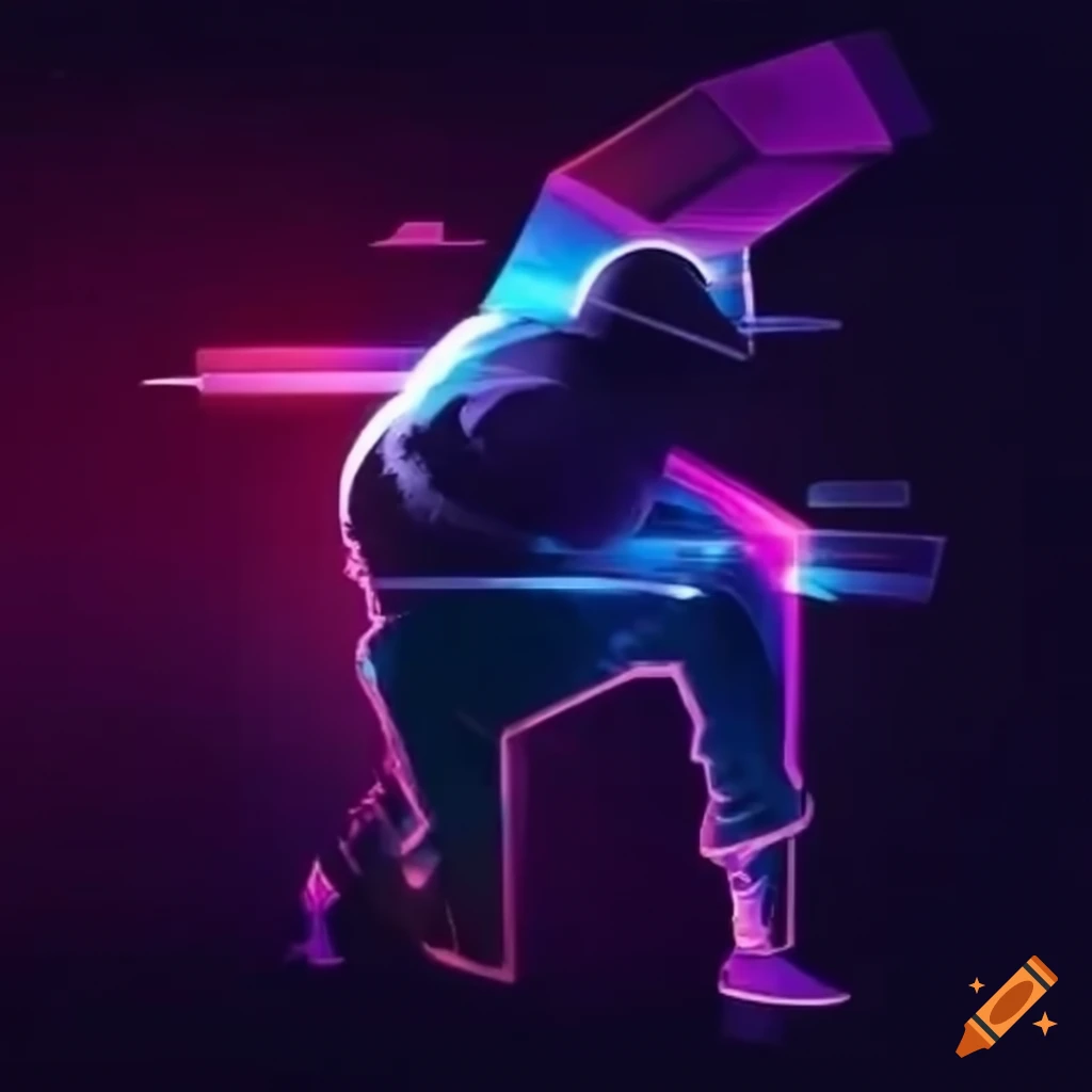 icone d'un jeu runner sur le thème de la danse hip-hop et du rythme