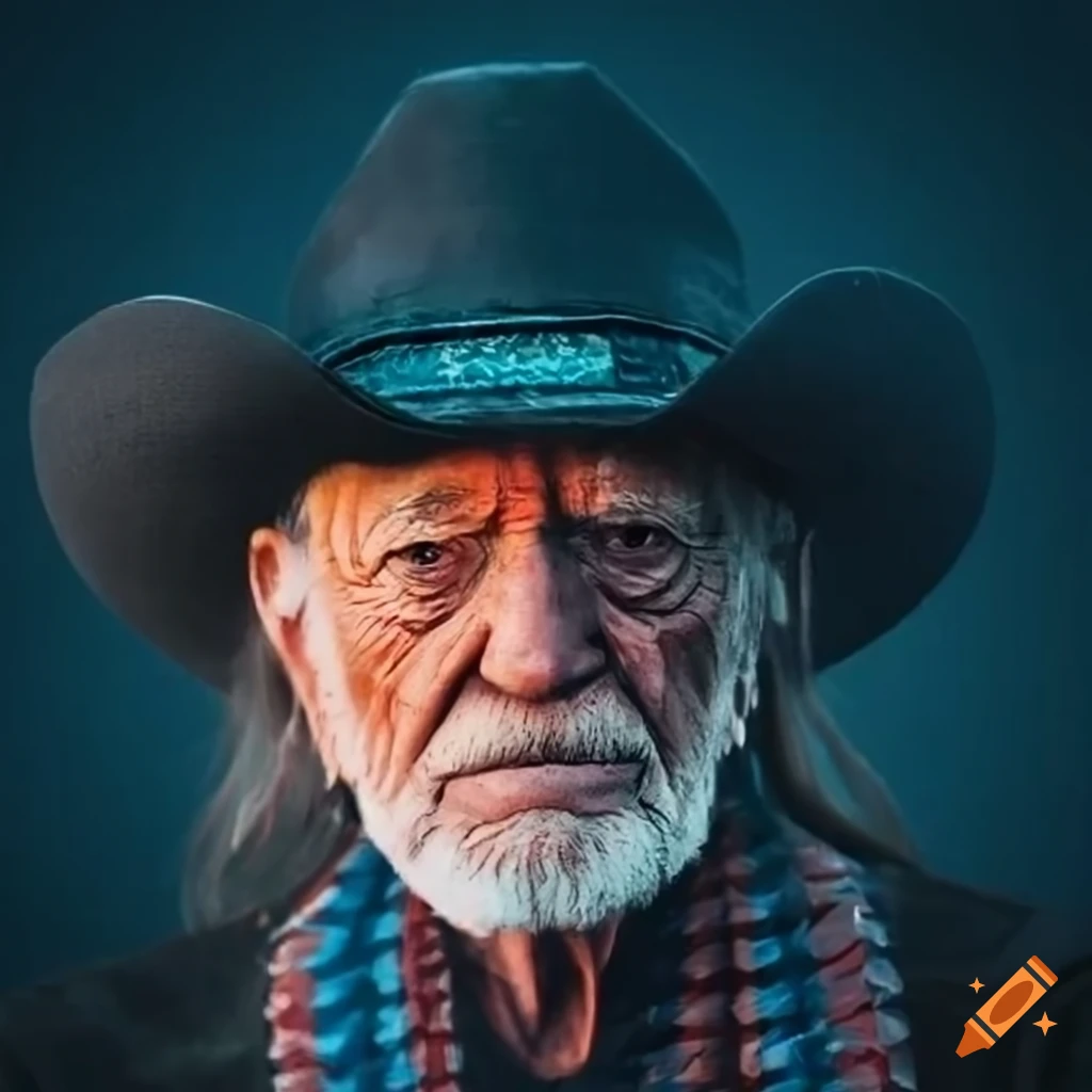 Portrait of musician willie nelson