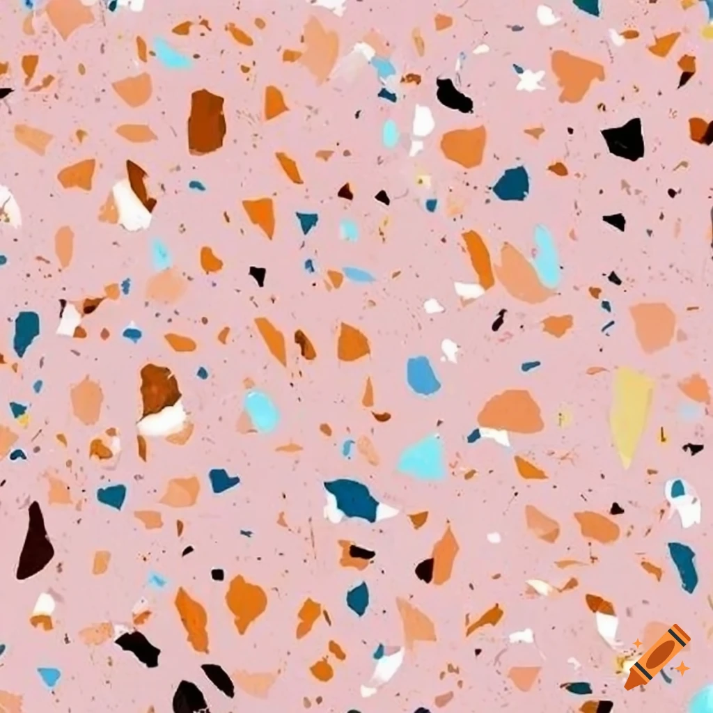 Colorful terrazzo specks wallpaper on Craiyon