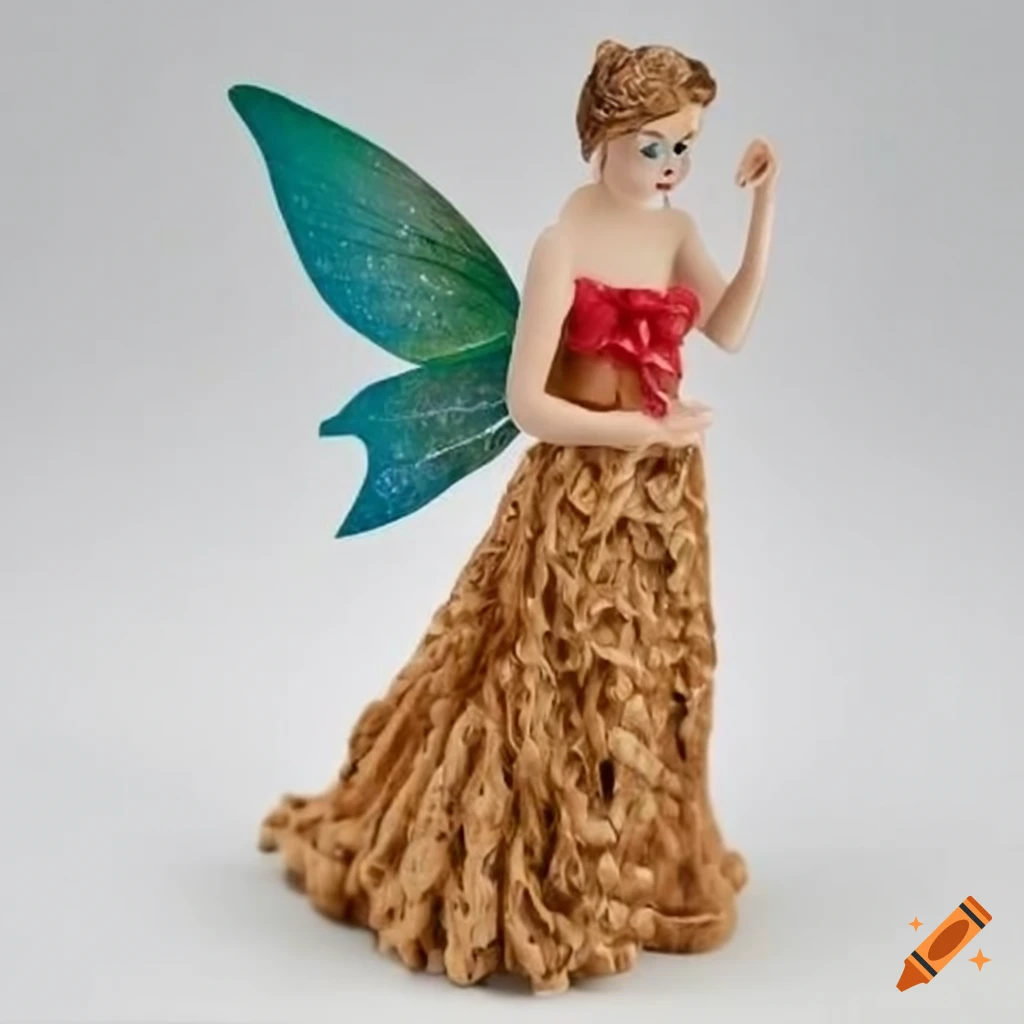 animal fairy ornament with long dress