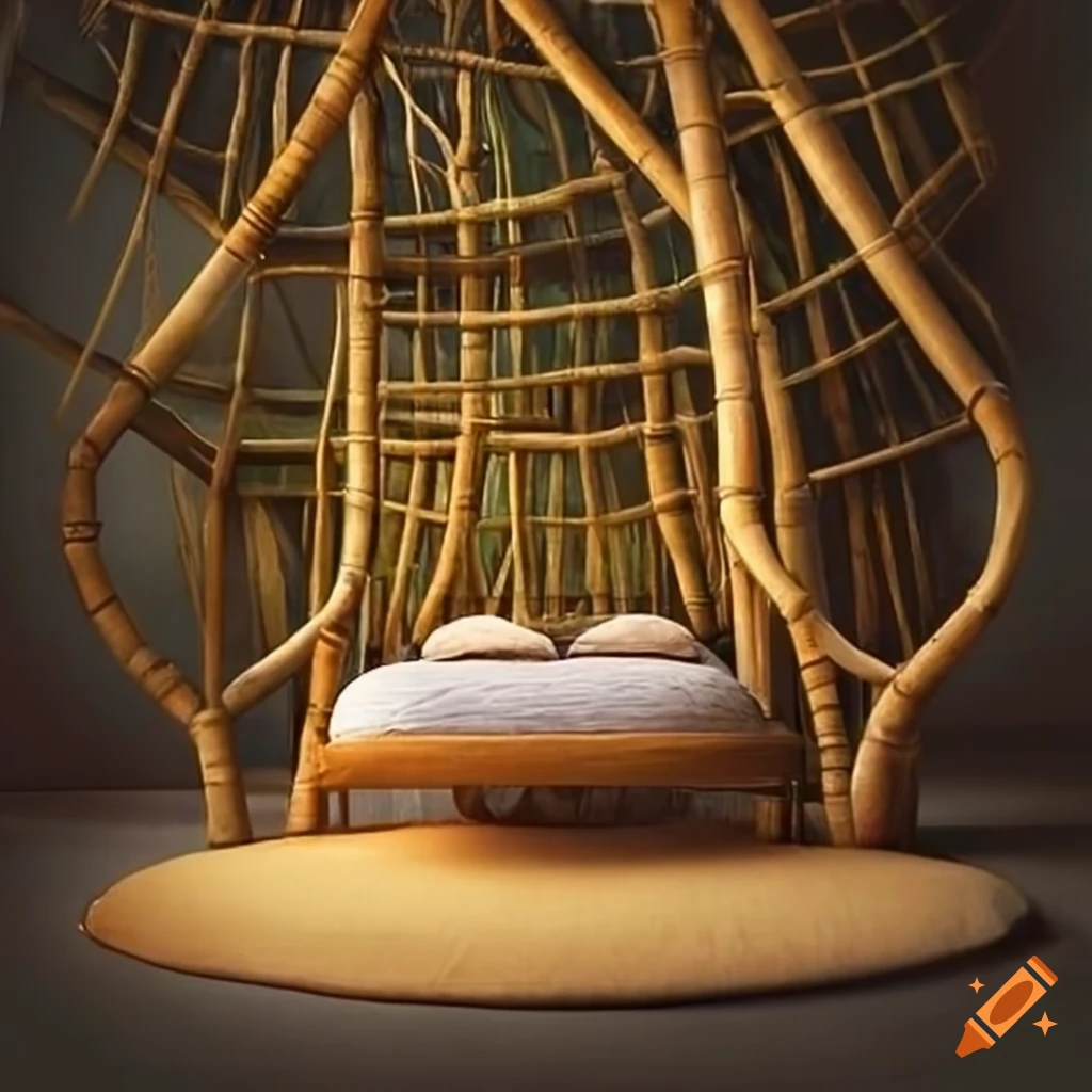 bamboo treehouse bedroom