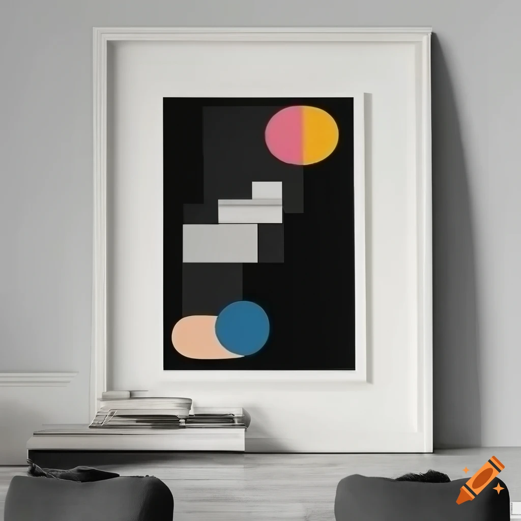 black Bauhaus poster