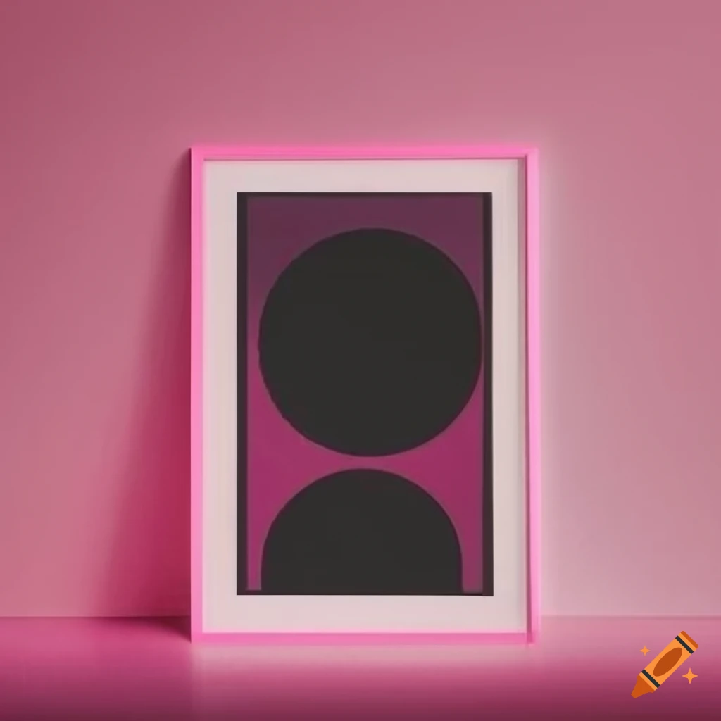 black and pink Bauhaus poster