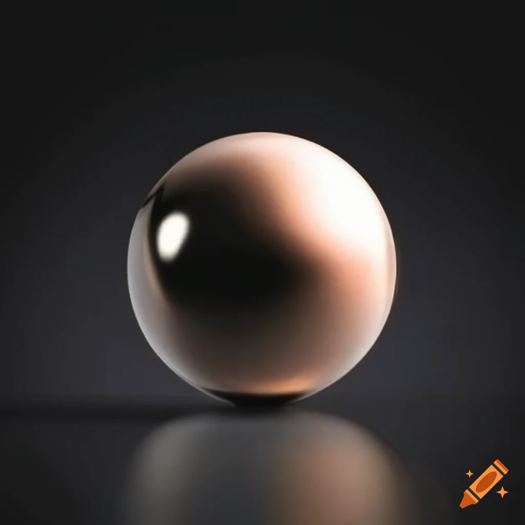 Spherical ball made of liquid metal
