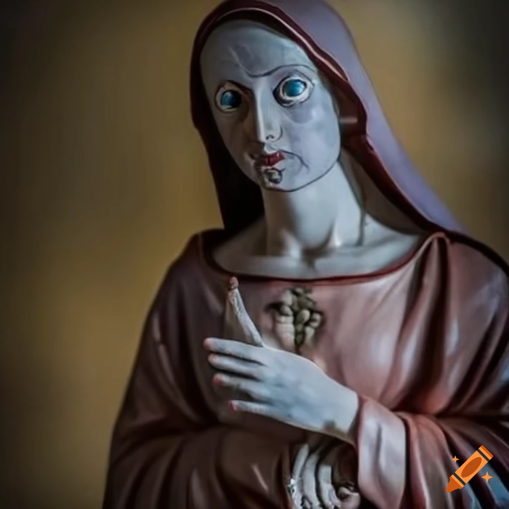 Bold Artistic Portrayal Of A Religious Figure bold-artistic-portrayal-of-a-religious-figure