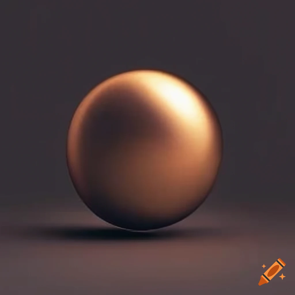 Spherical ball made of liquid metal