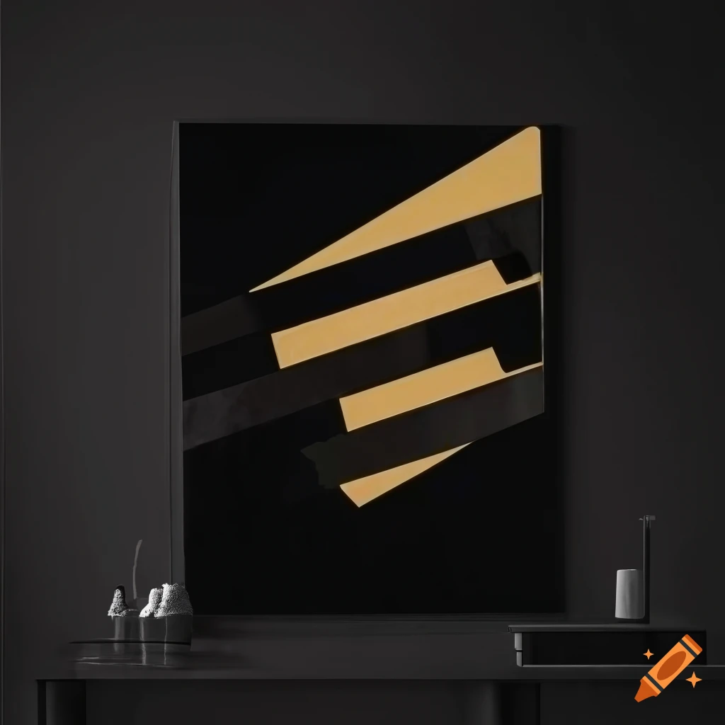 black and white poster inspired by Bauhaus movement