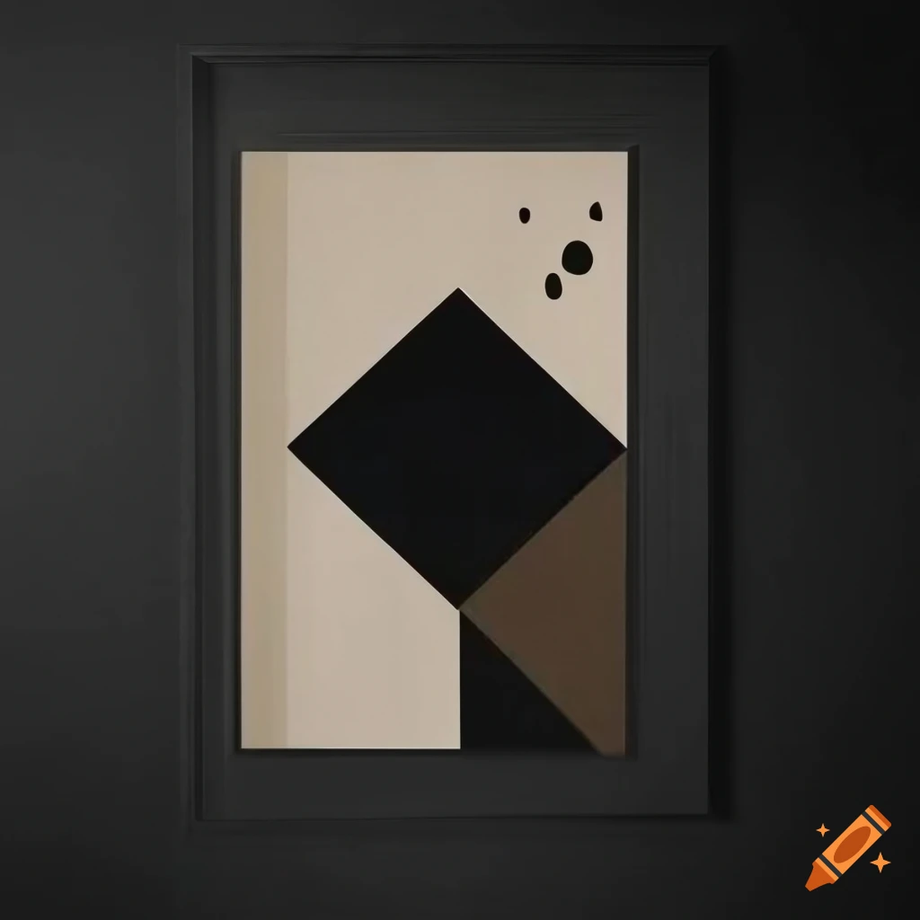 black Bauhaus poster