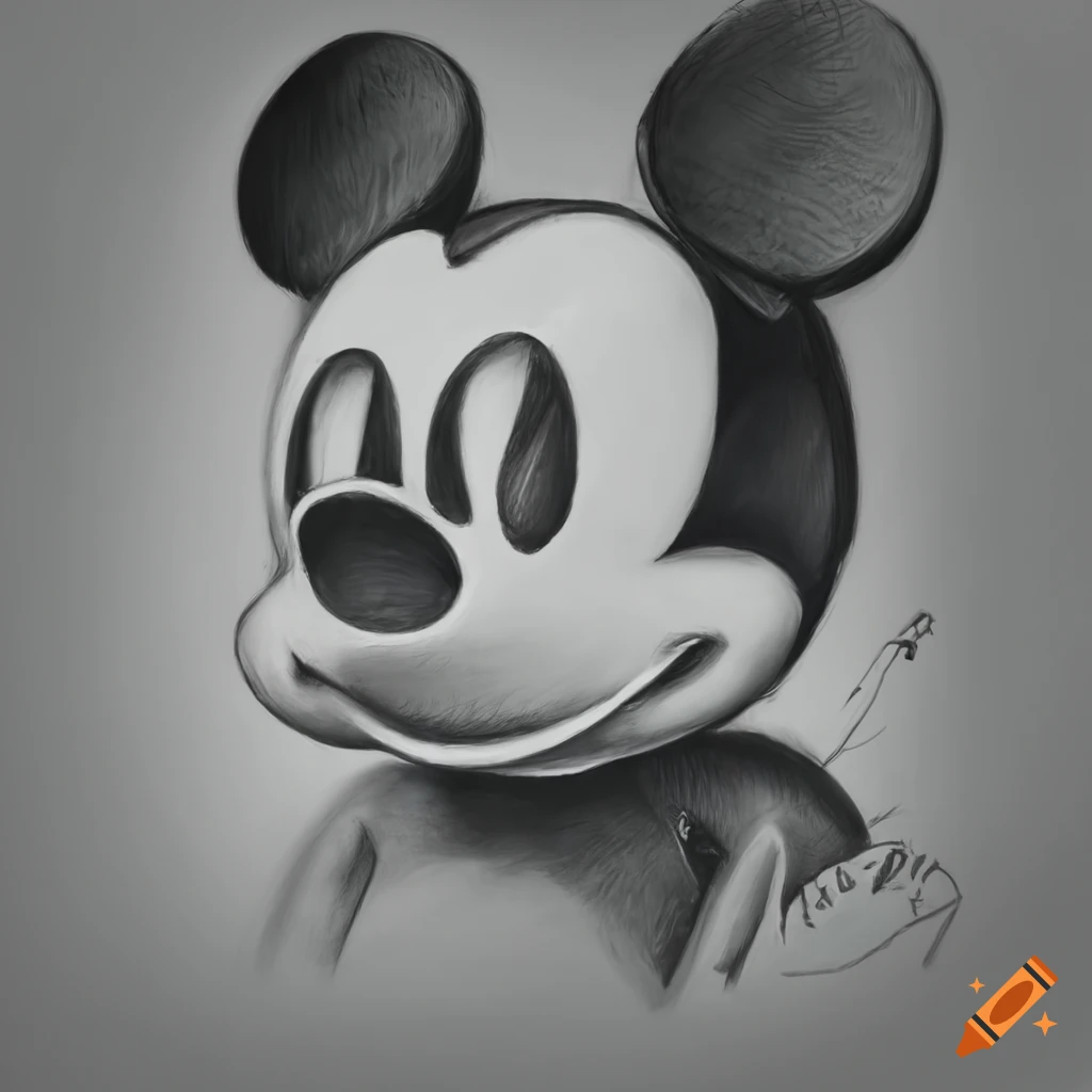 hyperrealistic Mickey and Minnie Mouse